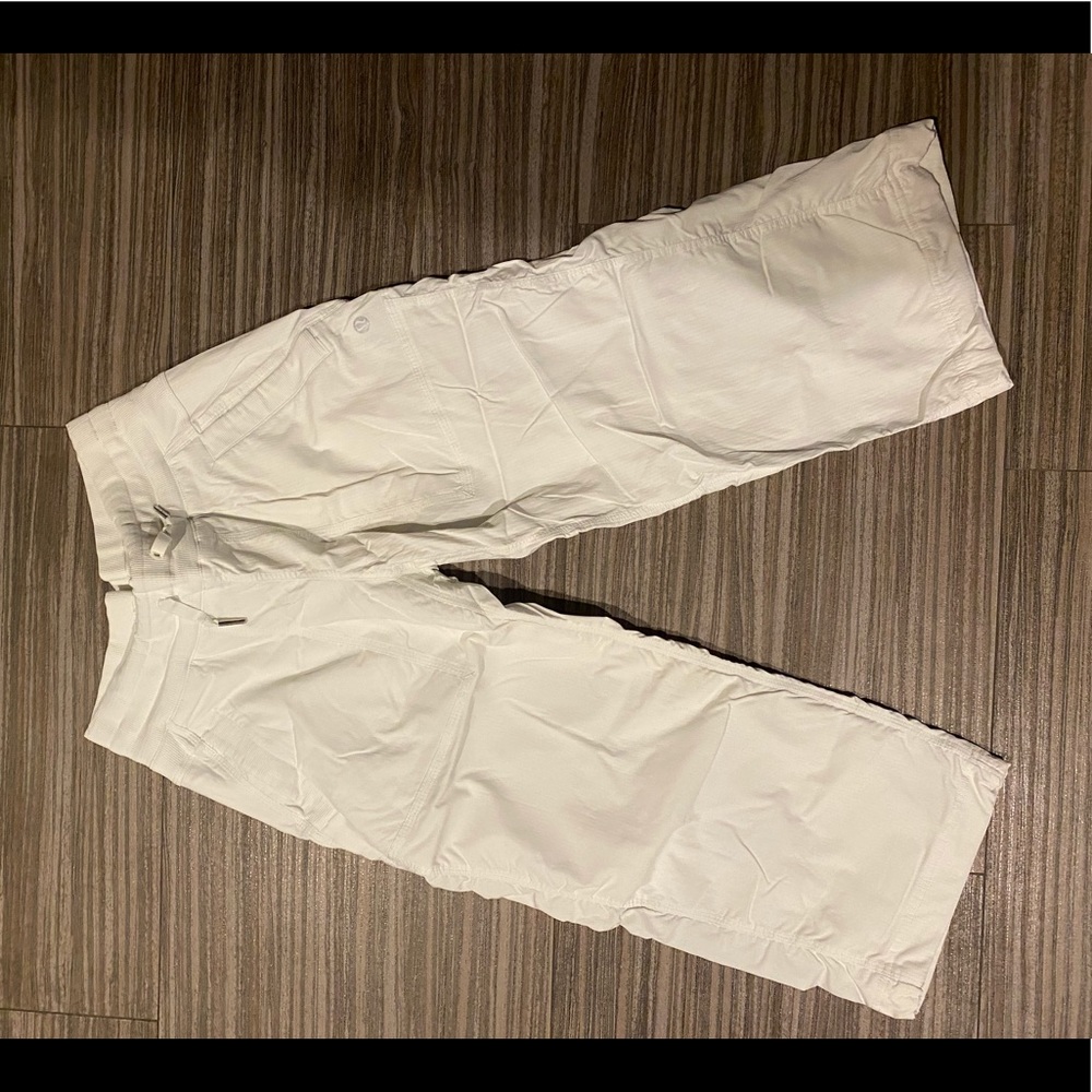 Lululemon White Cargo Pants